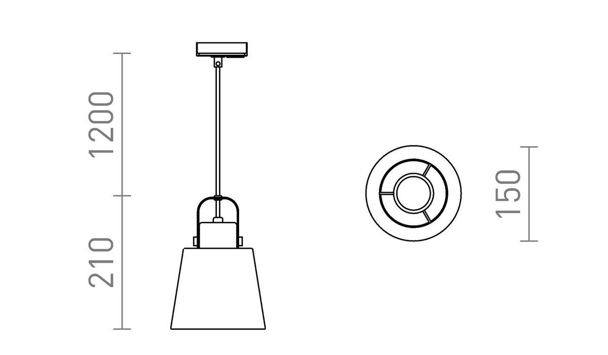 DECKENLEUCHTE CHOUPETTE Schwarzgrau 11 W - Schwarz, Metall (30/30/20cm) - Rendl