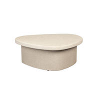 COUCHTISCH Veda Recycelt Beige - Beige, Stein (74/49/28cm) - Dutchbone