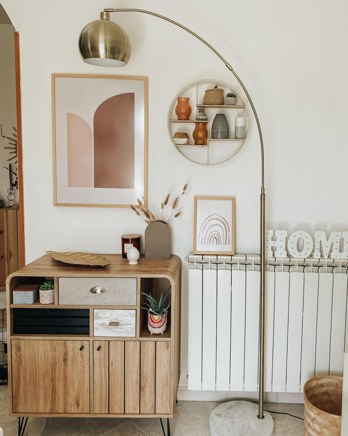 SIDEBOARD Světle hnědý Kyle - hnědá, kompozitní dřevo (80/87/40cm) - Beliani