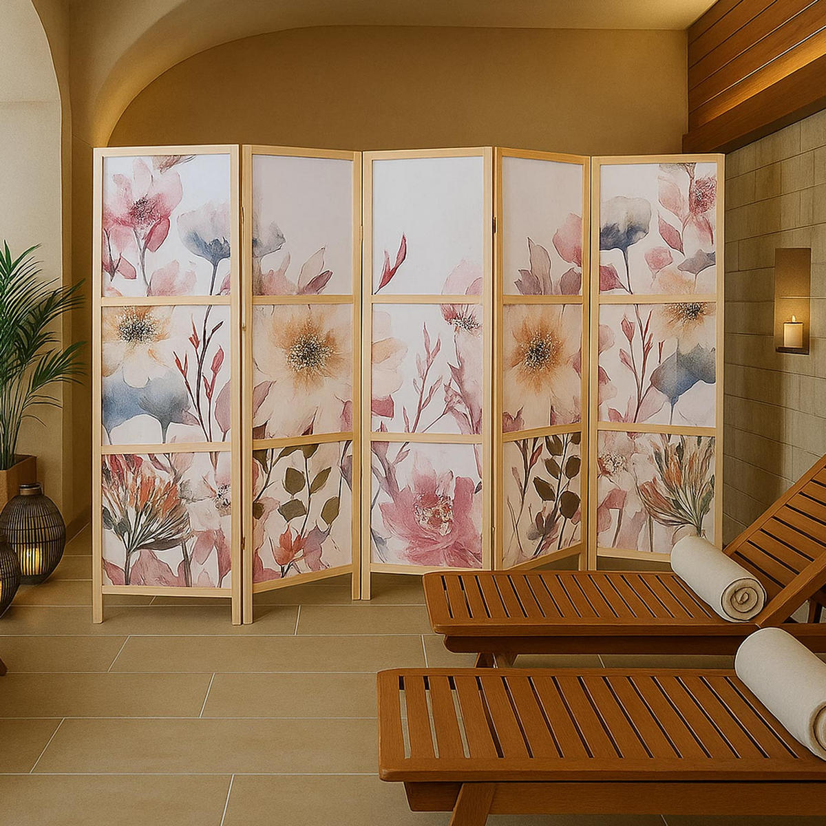 PARAVENT Multicolor - Multicolor, Holz (227/170/2cm) - MCW