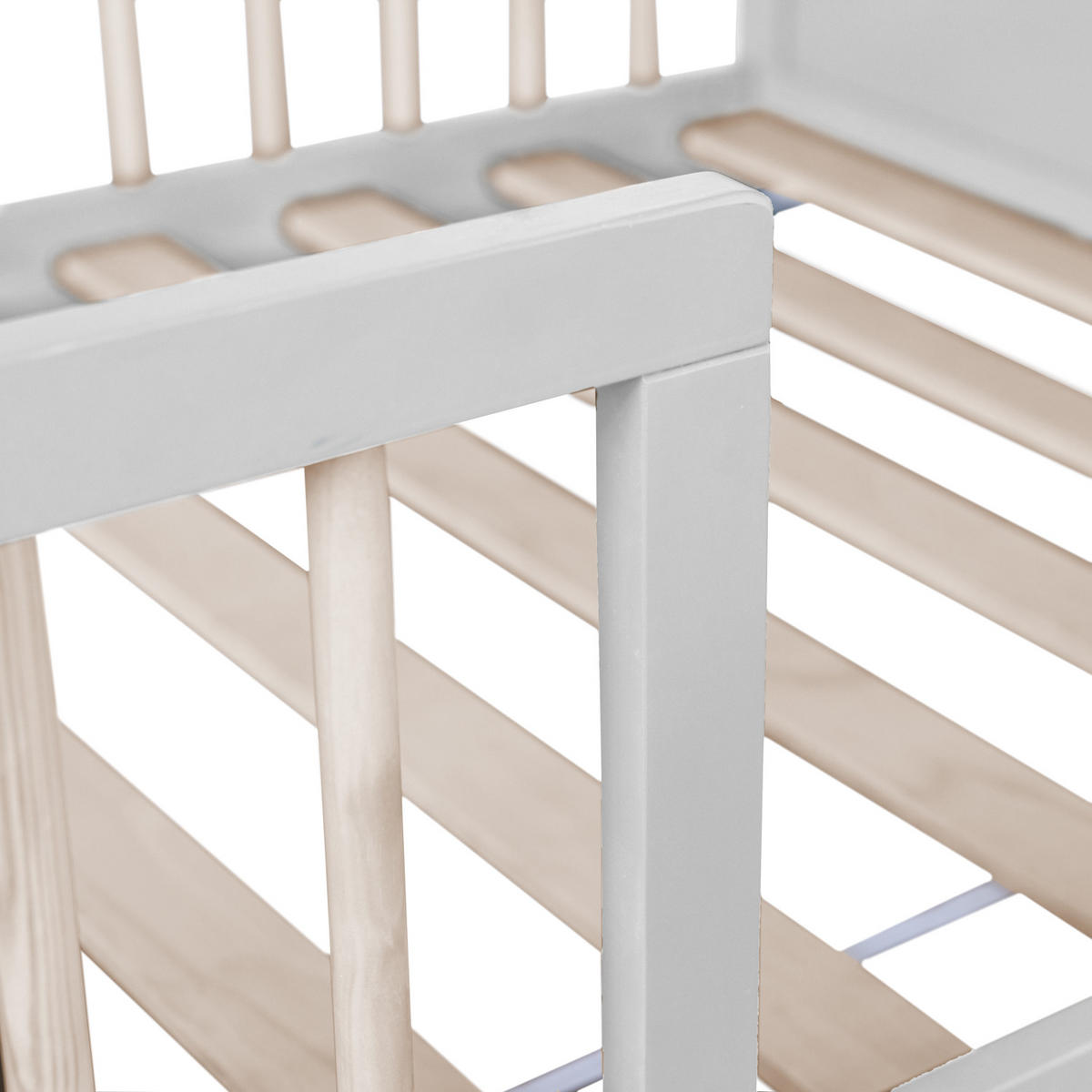 KINDERBETT 190x90cm weiß ADAM - Weiß, Holz (195cm) - Happy Garden