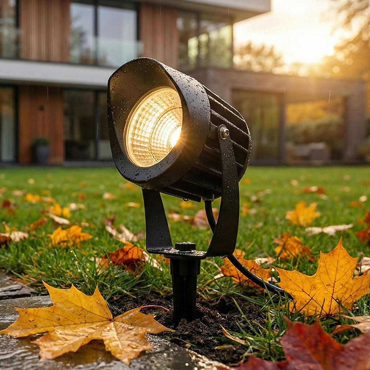 AUSSENLEUCHTE HAVANA Schwarz 20 W IP65 - Schwarz, Metall (15/15/30cm) - Rendl