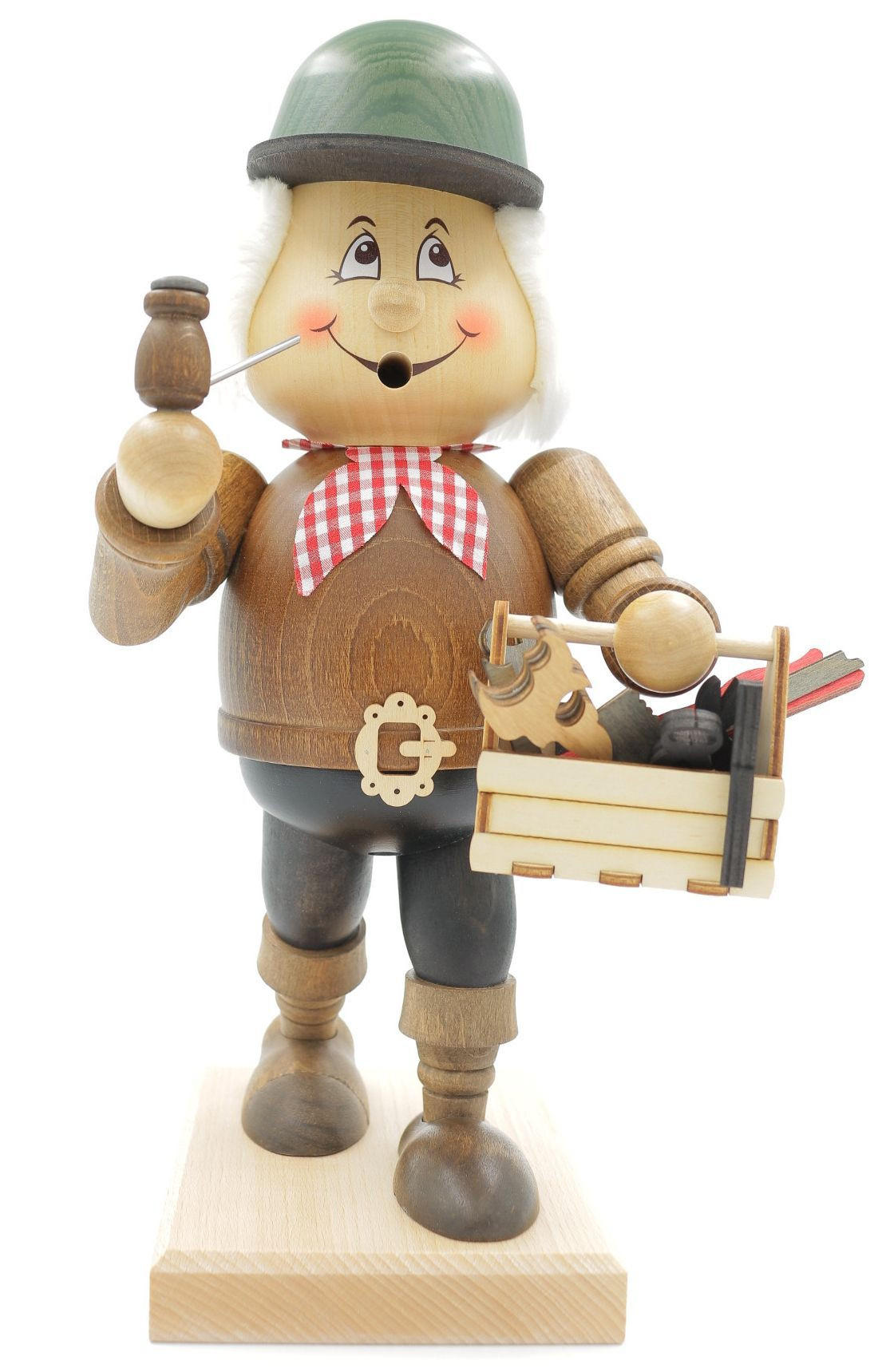 RAUCHFIGUR Wichtel Handwerker 32 cm - Multicolor, Holz (15/31/0.1cm)
