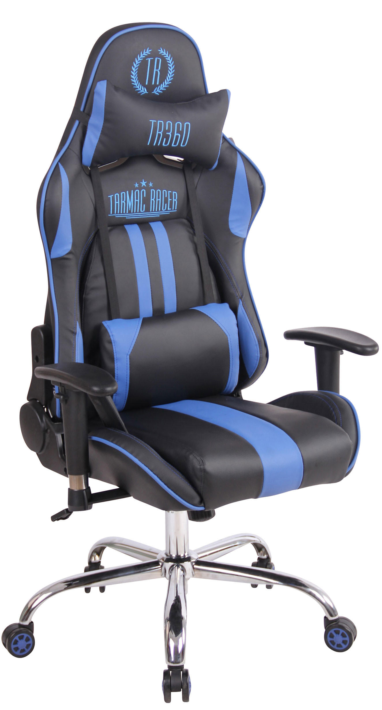 CLP Gamingstuhl Blau, Schwarz 67x128x51 cm