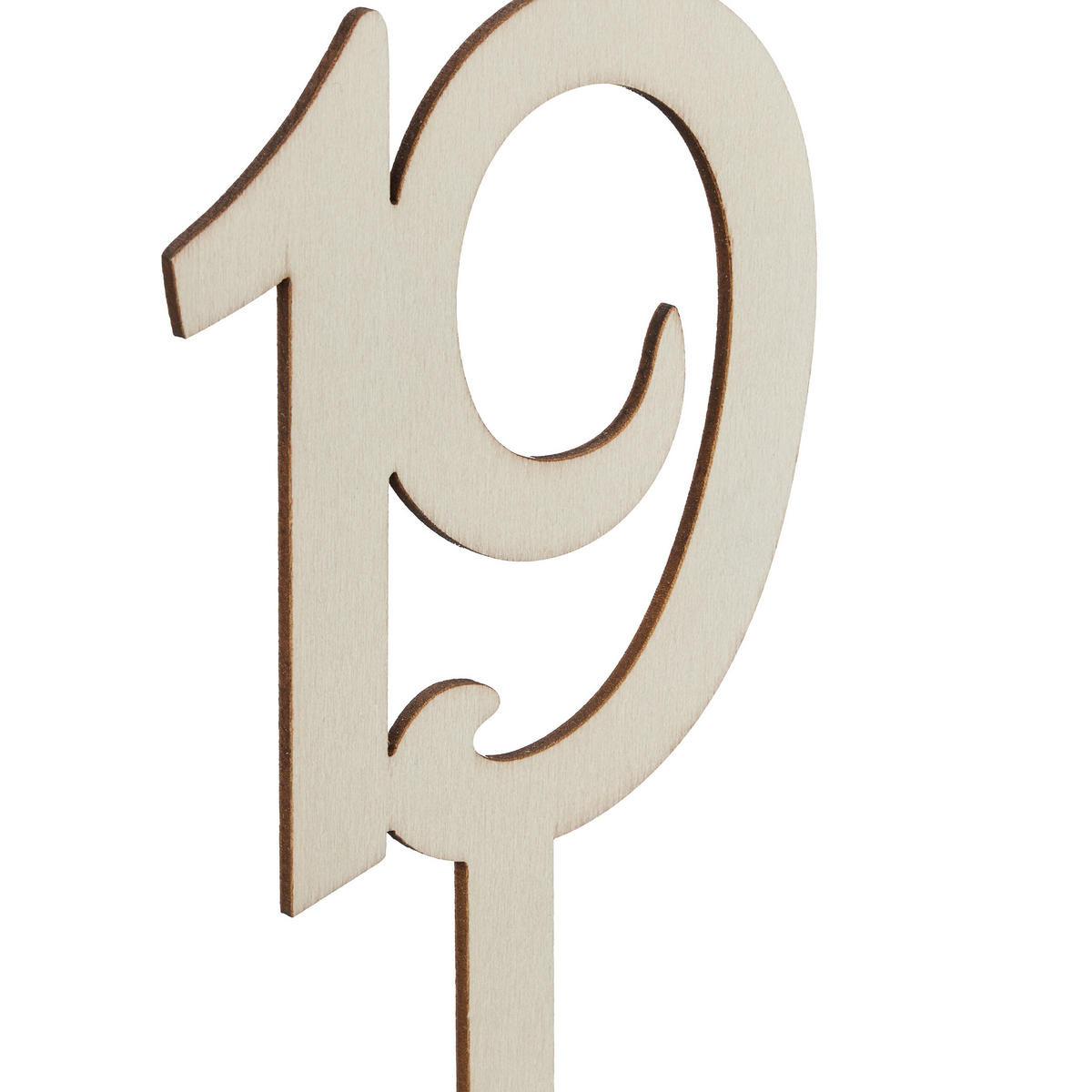 20XČÍSLA stolov - svetlohnedá, drevo (7.5/35/7.5cm) - Relaxdays