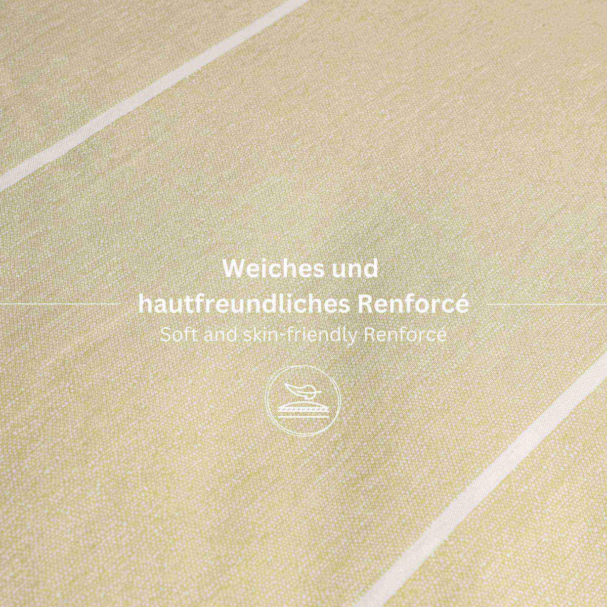 RENFORCÉ BETTWÄSCHE HARPLINES - Beige, Textil (135/200cm) - Esprit