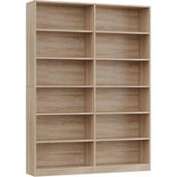BÜCHERREGAL 120 x 30 x 188,7 cm Eiche - Braun, Holzwerkstoff (120/188.7/30cm)