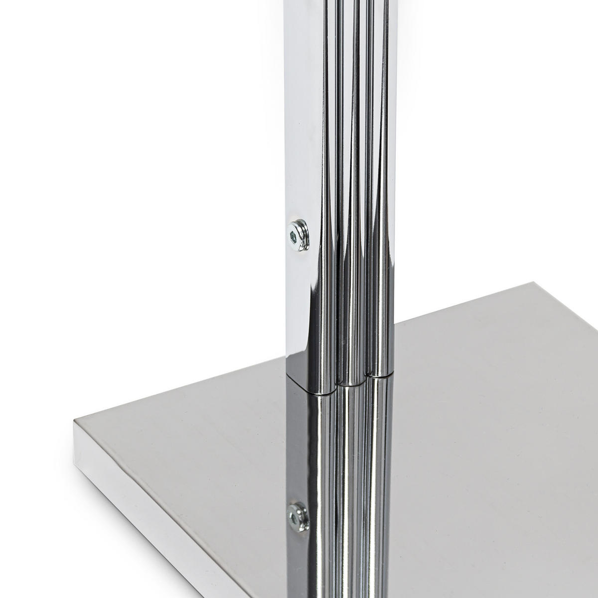 HANDTUCHSTÄNDER Silber Edelstahl verchromt 3 Stangen 86x50x20 cm - Silberfarben, Metall (50/86/20cm) - Relaxdays