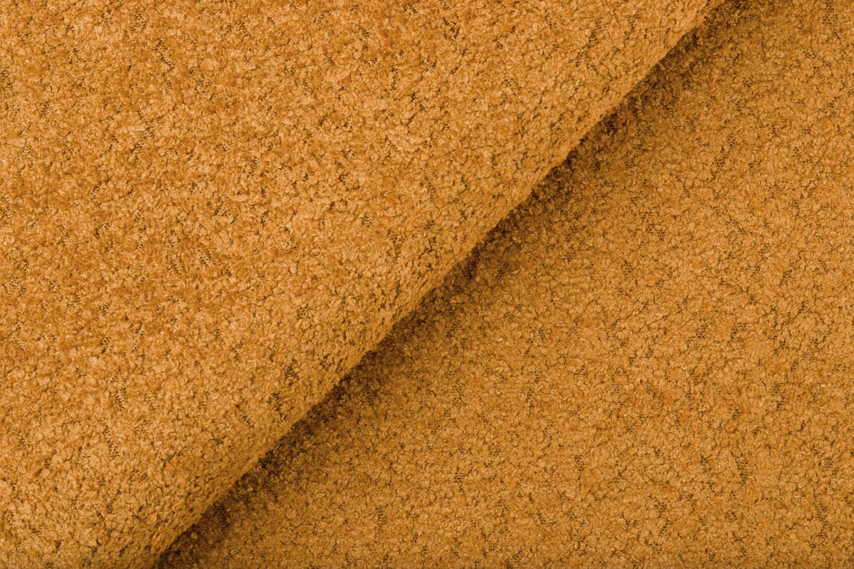 SOFA FEBE 3-Sitzer, senfgelb - Dunkelgelb/Schwarz, Holz/Textil (190/82/96cm) - Courtois Laville