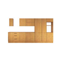 KÜCHENZEILE 400 cm - Nexa KÜ-LN-001 - in Woodline / Matt - Schwarz/Eiche Artisan, Holz/Metall (400/212/58cm) - ROYAL24_MARKT