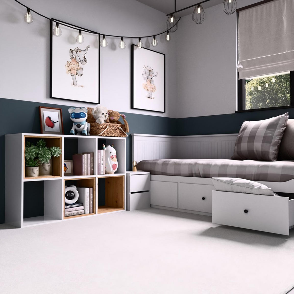 BOKHYLLOR Vit 110/75/30 - Vit, Träbaserade material (110/75/30cm) - RAUMHIRSCH FURNITURE