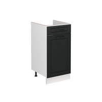 SPÜLENUNTERSCHRANK R-Line, Anthrazit Landhaus/Weiß, 40 cm ohne Arbeitsplatte - Anthrazit/Weiß, Holzwerkstoff (40/81.6/46cm) - Vicco