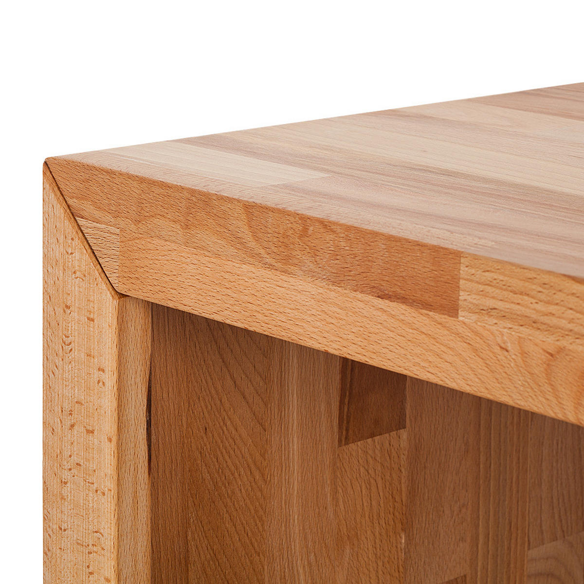 TV-LOWBOARD - Massivholz - Kernbuche, Holz (140/35/50cm) - home24