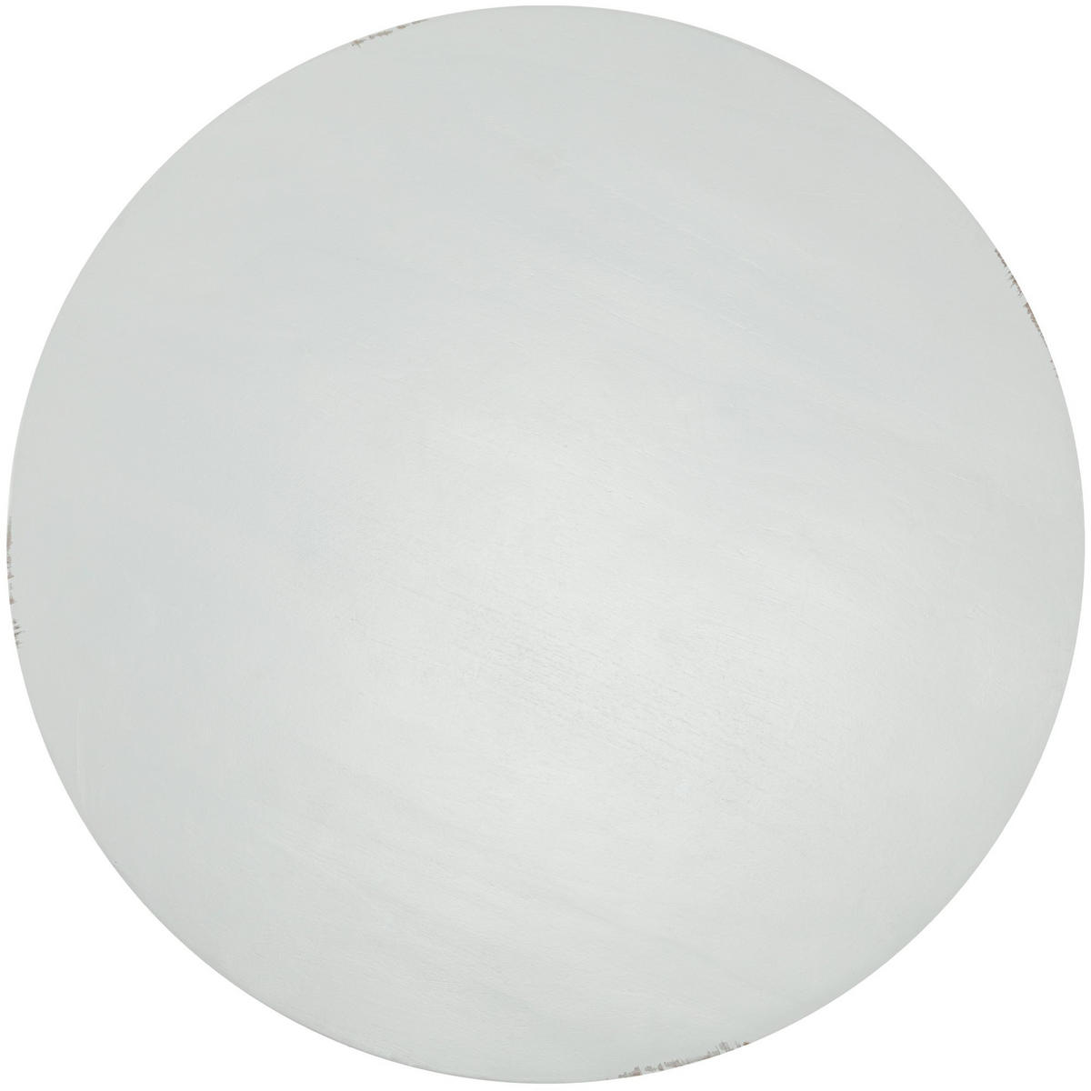 BEISTELLTISCH rund 60 cm Holz Antik Weiß - Weiß, Holz (60/60/65cm) - CLP