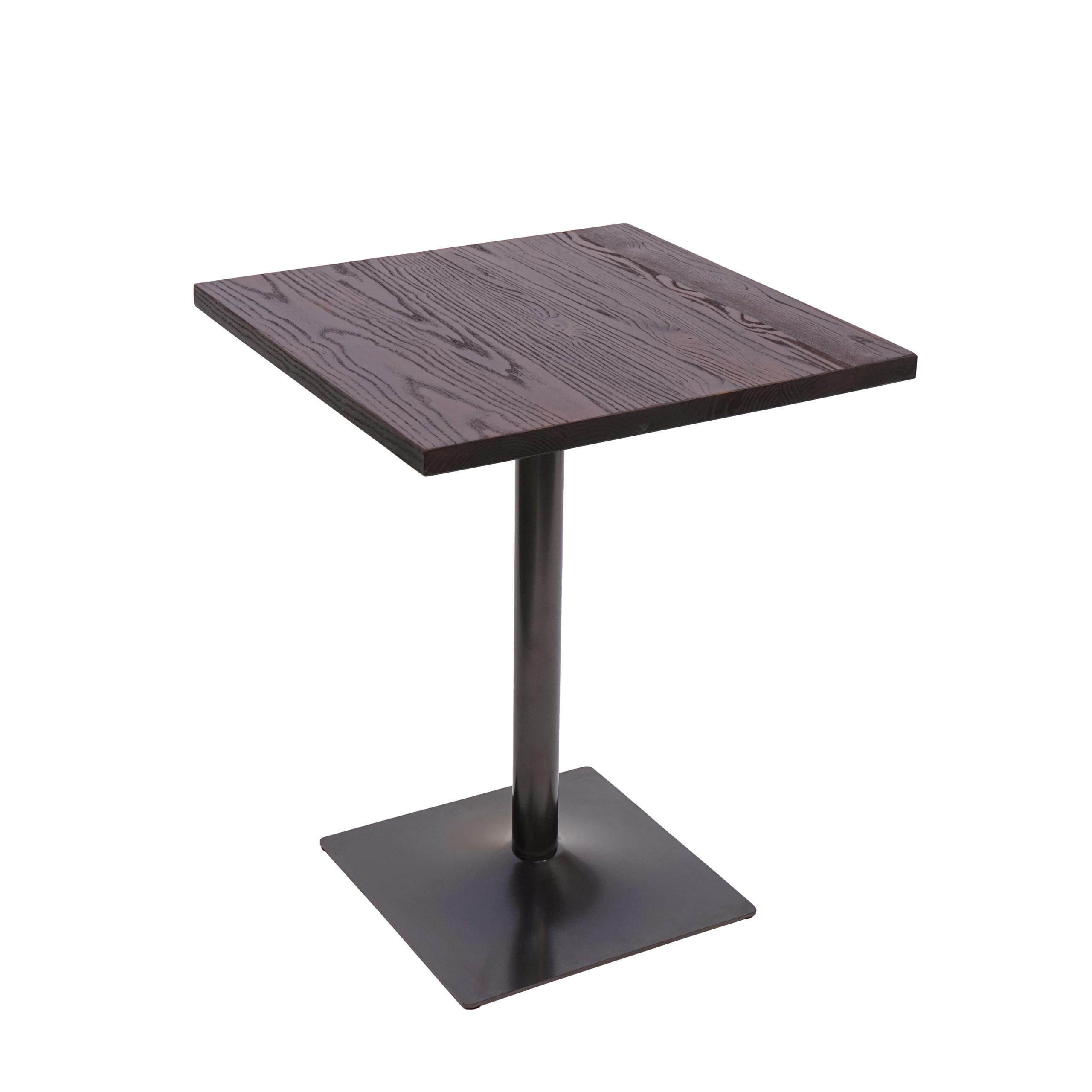 BISTROTISCH 76x60x60cm Industrial Gastronomie Ulme Holz Dunkelbraun - Dunkelbraun, Holz (60/60/76cm) - CHEFGASTRO