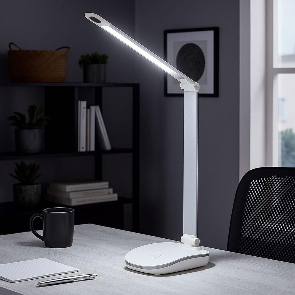 LED TISCHLEUCHTE Talisa Silber - Silberfarben, Kunststoff (33/120/71cm) - Globo Lighting