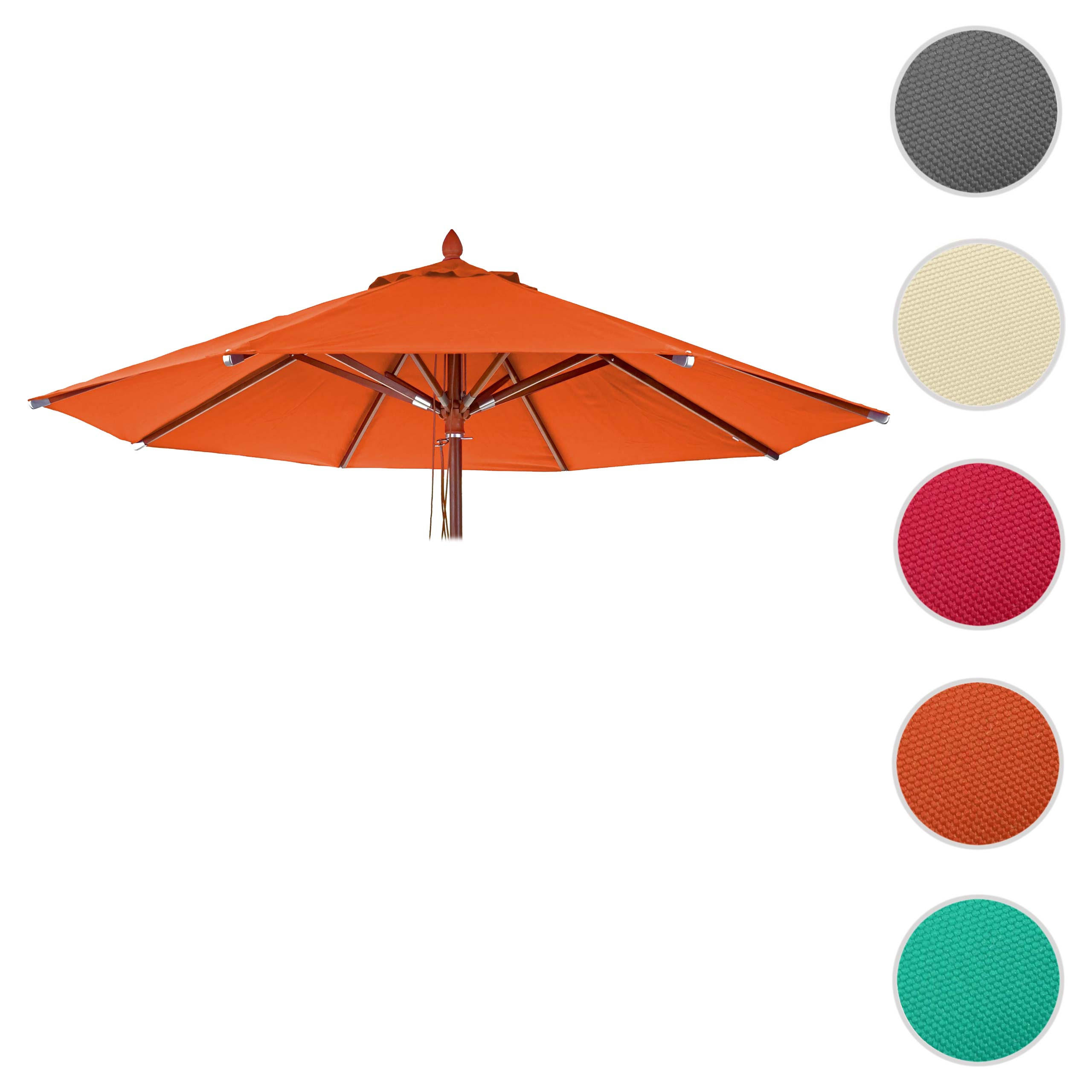 ERSATZ-BEZUG FÜR SCHIRM RUND Orange - Orange, Textil (400/400cm) - MCW