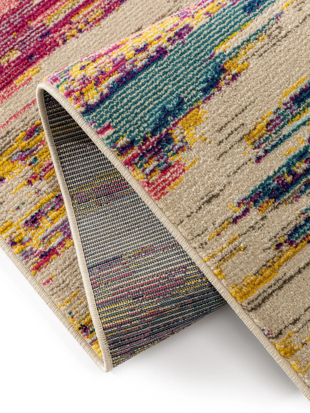 TEPPICH Casa Multicolor 200/200 cm - Multicolor, Naturmaterialien/Textil (200/200cm) - benuta