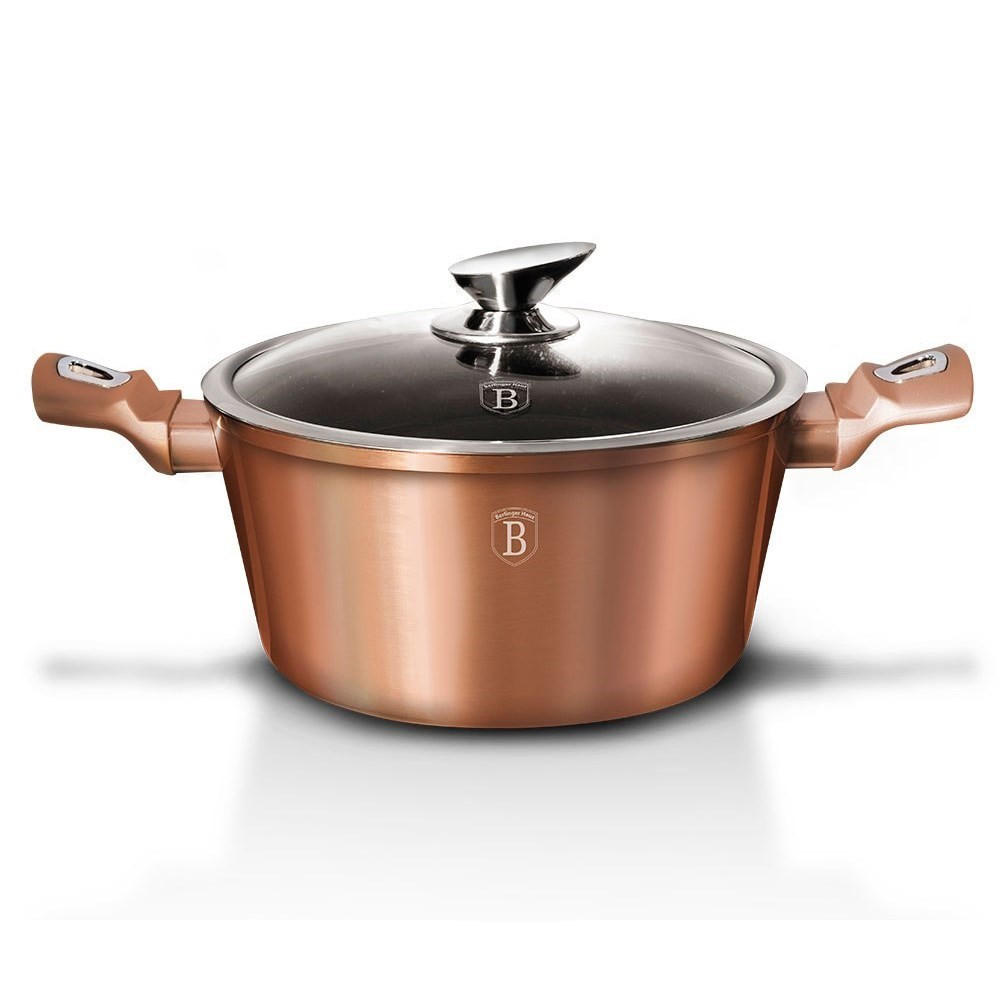 TOPF Gold 28/28/12.5 cm BH1516N - Goldfarben, Metall (28cm) - Berlinger Haus