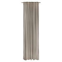TRANSPARENTER SCHLAUFENVORHANG BEVERLY - Grau, Textil (130/1/250cm) - Esprit