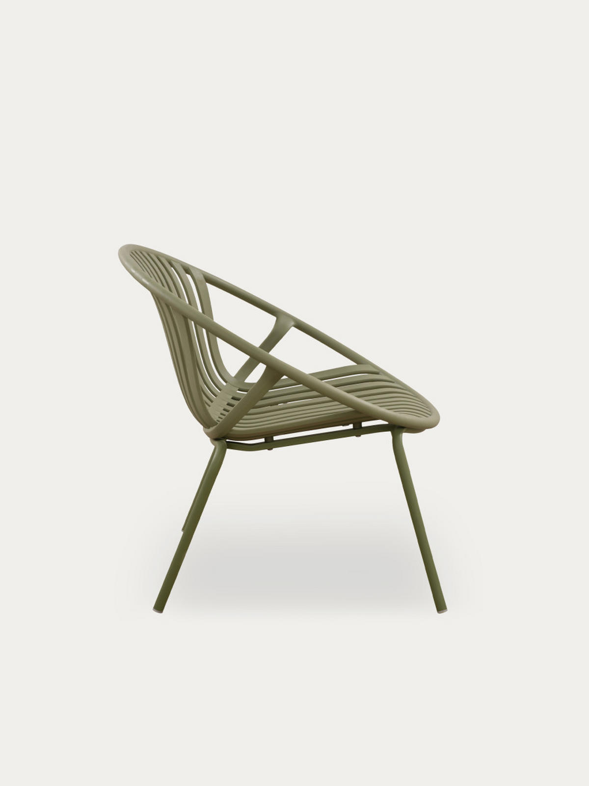 LOUNGESESSEL Barow Grün 79.5 cm x 72.5 cm - Grün, Kunststoff (79/72/71cm) - Kenay Home