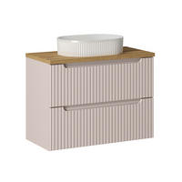 WASCHTISCH 80.4cm Riva Kaschmir - Beige, Holzwerkstoff (80.4/59/40cm) - Petits-meubles