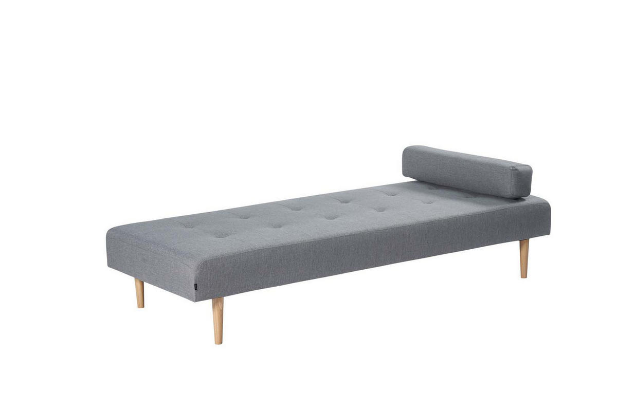 RÉCAMIERE Stoff grau - Grau, Textil (200/38/80cm) - ebuy24