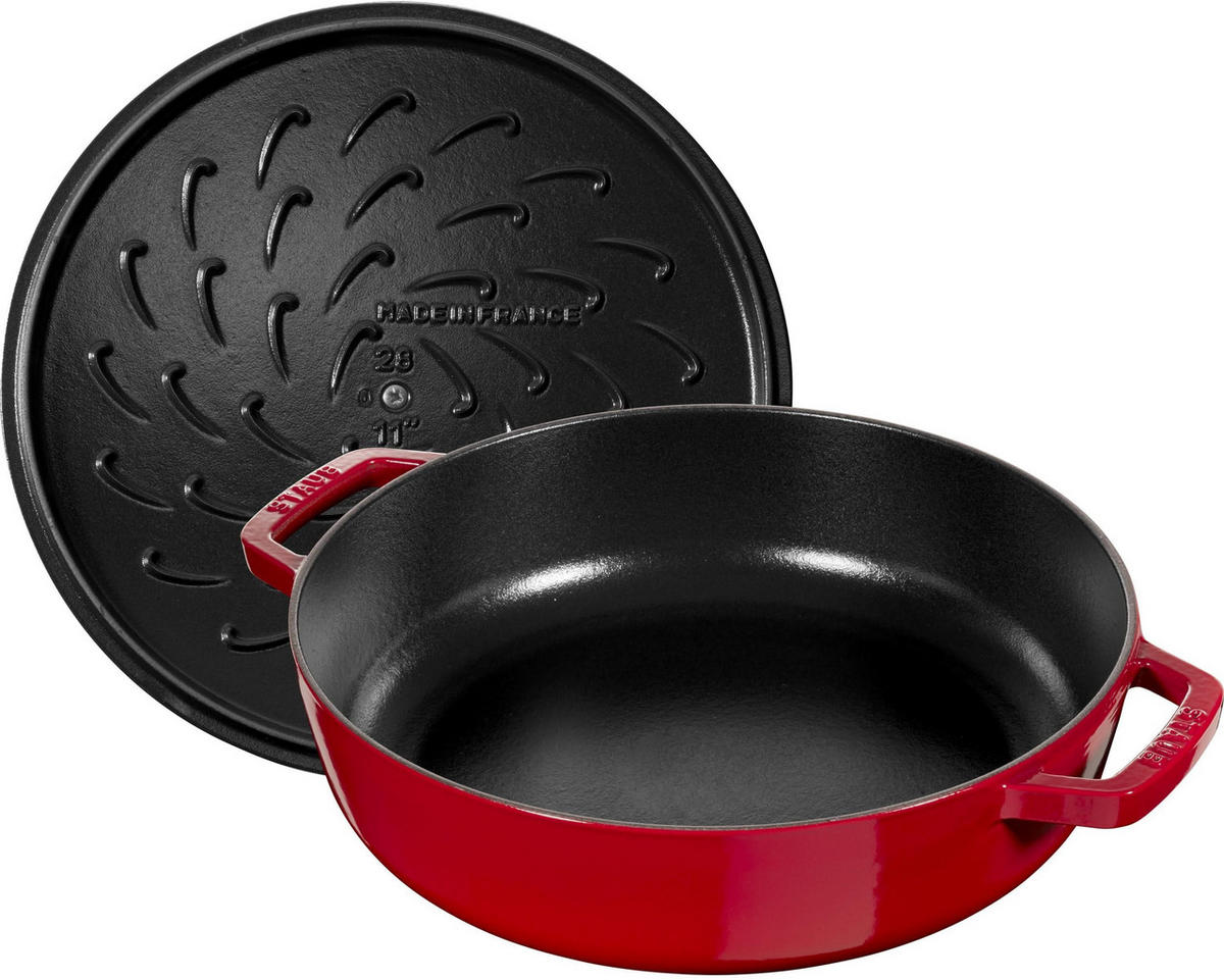 BRÄTER Chistera Kirsche - ø 24 cm / 2.4 liter - Rot, Metall (24cm) - Staub