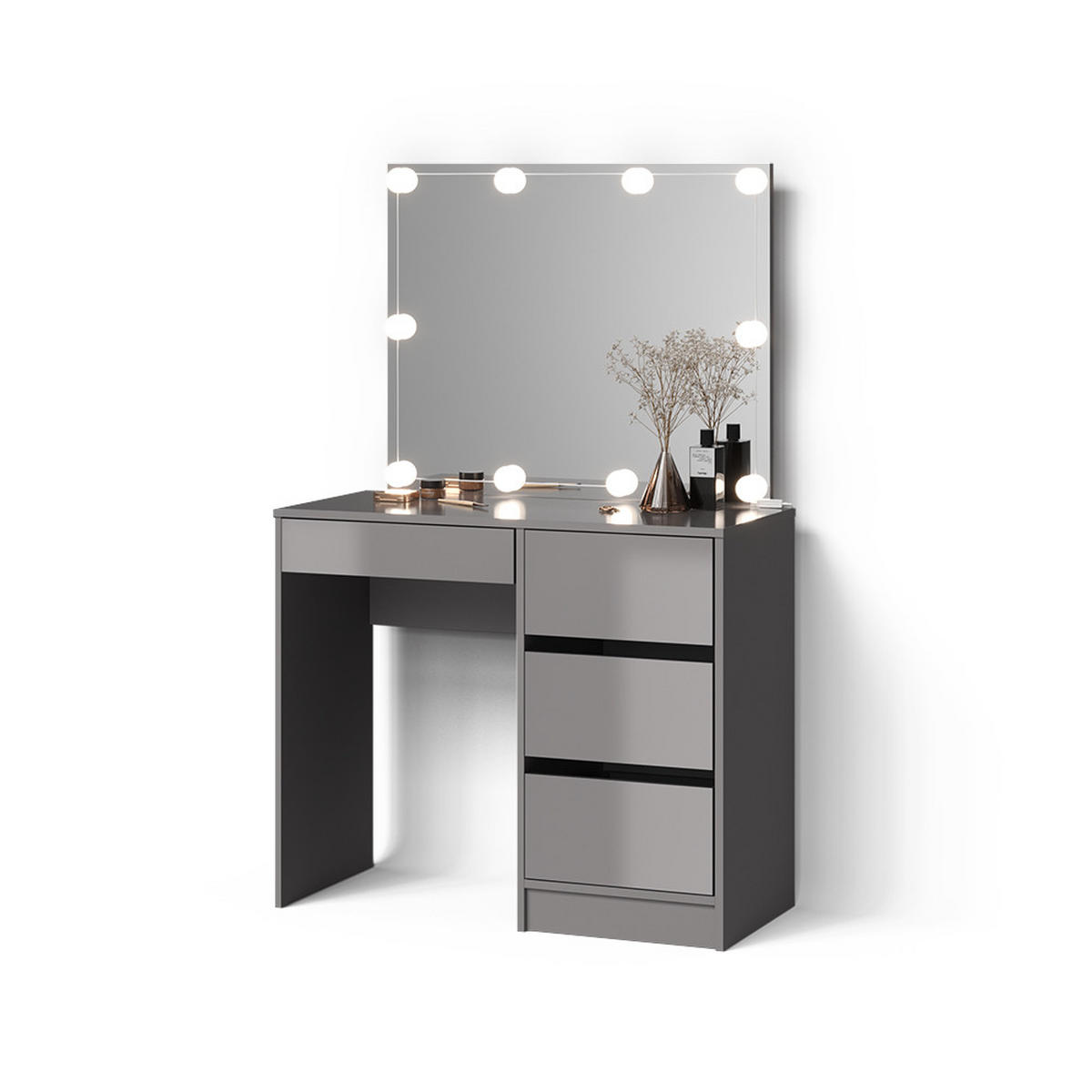 Grau, Holzwerkstoff (90/75/40cm) - Livinity®