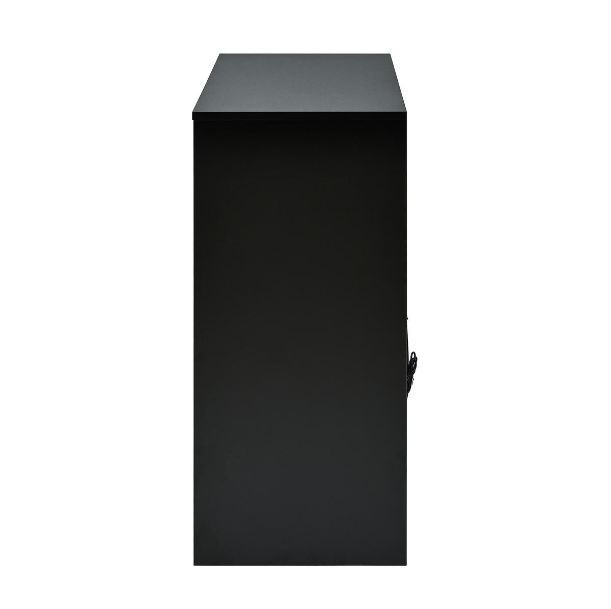 SCHUHSCHRANK aus Spanplatte 105x39,5x86cm in Schwarz-Weiß mit LED - Weiß, Holzwerkstoff (105/86/39.5cm) - Modfu