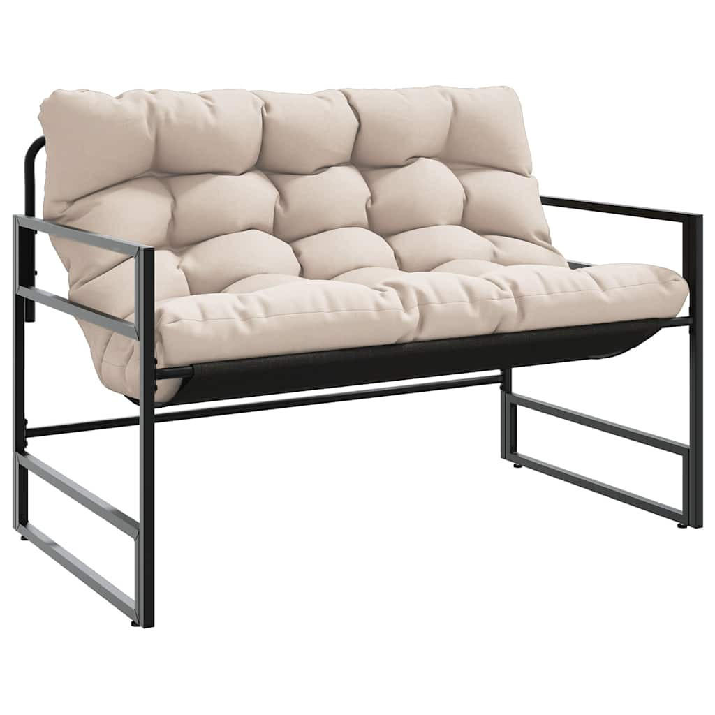 furnicato Gartenbank Taupe 113x76x67 cm