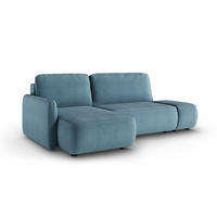 ECKSOFA Alessio 3 Sitzplätze Hellblau - Blau, Holz (229/148cm) - Petits-meubles