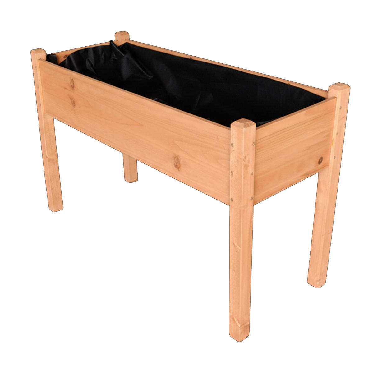 HOCHBEET - Orange, Holz (127/76/46cm) - Relaxdays