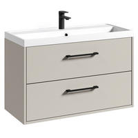 BADMÖBEL-SET Florence 2 Teile Cashmere - 80 x 35 x 51 cm - Kaschmir, Holz (80/55/40cm) - Badplaats