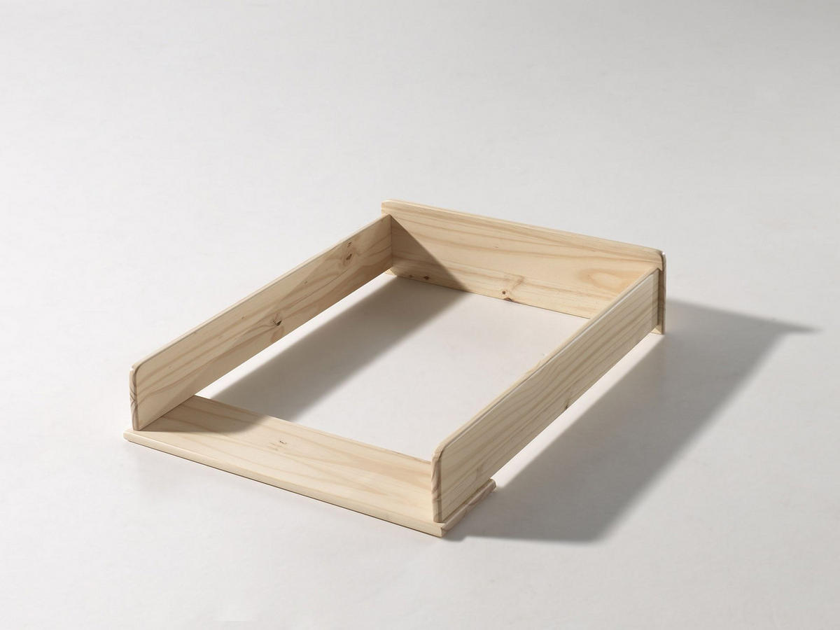 WICKELAUFSATZ Karilynn 72x53x14 Massivholz Natur - Weiß, Holz (72/14/53cm) - 58aufmkessel