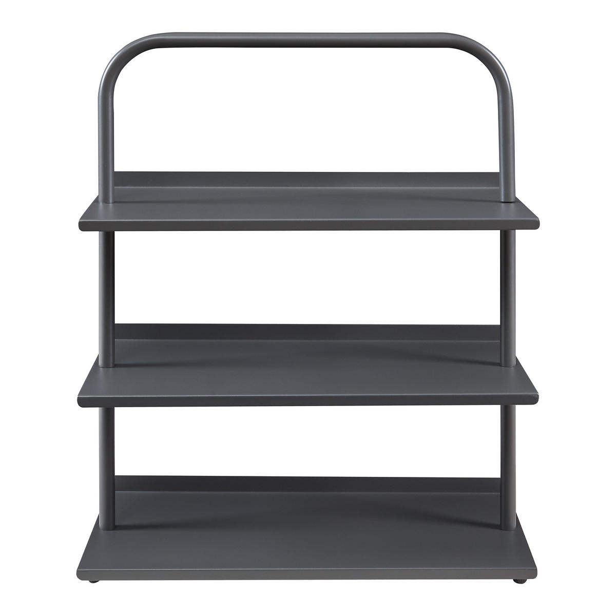 OBUVNÍK Poytya - antracitová, kov (60/73/32cm) - [en.casa]