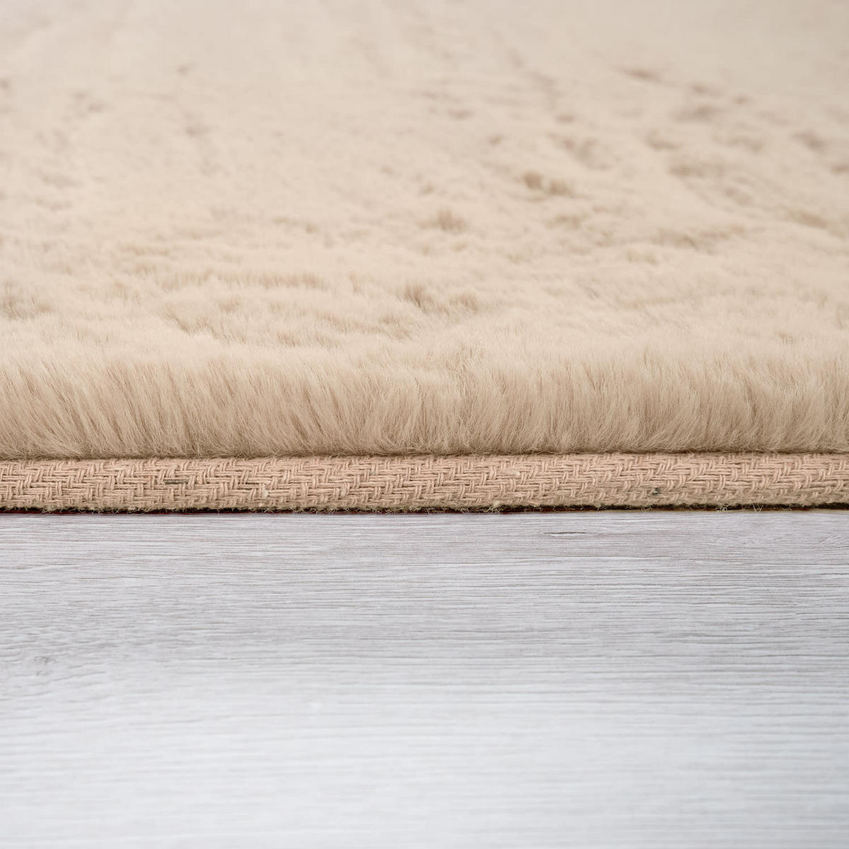 TEPPICH Hochflor Unifarben schmutzabweisend Sand Läufer 80x300 - Beige, Textil (80/300cm) - KADIMA DESIGN
