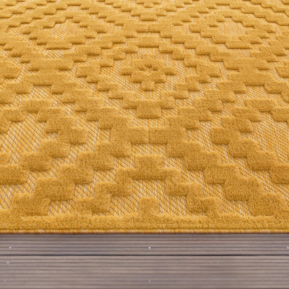 OUTDOORTEPPICH 60/100 cm Livorno 672 - Gelb, Textil (60/100cm) - Paco Home