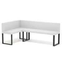 ECKBANK links SANA U Kunstleder glatt, 142/196 cm Weiß - Weiß, Kunststoff/Textil (142/196cm) - Idohome