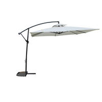 SONNENSCHIRM capri ecru rund 2 95 x 2 95 cm deportiert - Beige, Metall (295/295cm) - Concept Usine