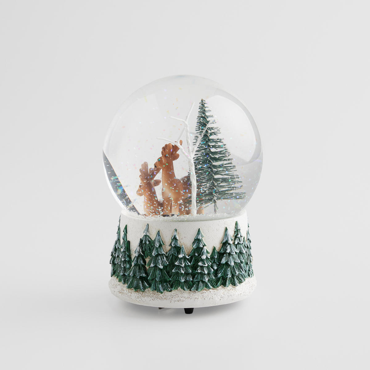 SCHNEEBALL MIT SPIELUHR Snowspark, Mehrfarbig, 14x10 cm, Dekorative Weihnachtsdeko - Multicolor, Glas (10/14/10cm) - home&you