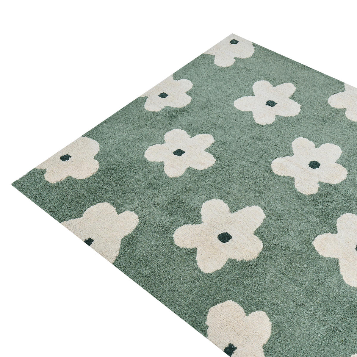 DĚTSKÝ KOBEREC Zelený 160/230 cm Bavlna Mokhva - zelená barva, textil (160/230cm) - Beliani