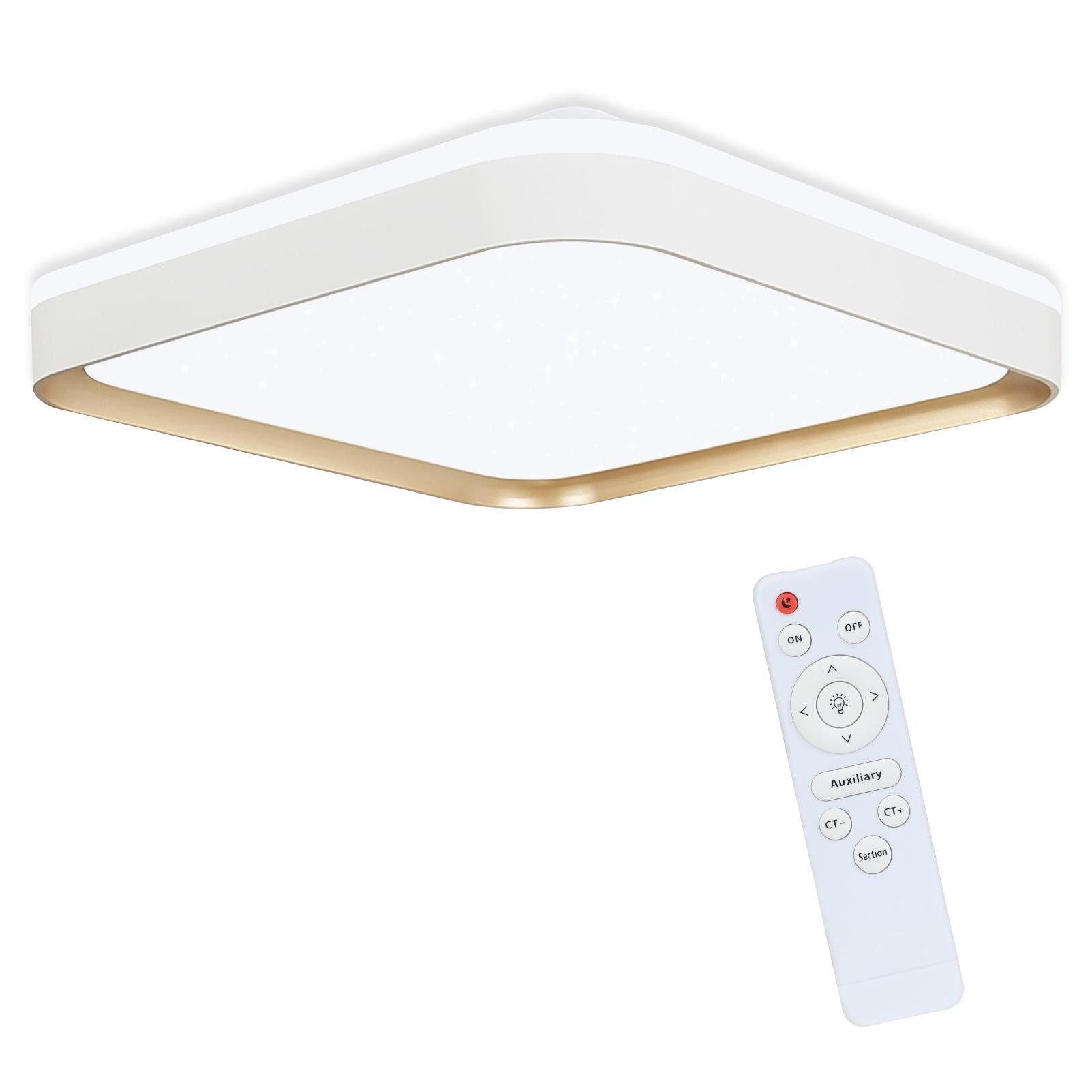 LED-DECKENLEUCHTE Artemis 30/30/6cm - Weiß, Kunststoff (30/30/6cm) - ZMH
