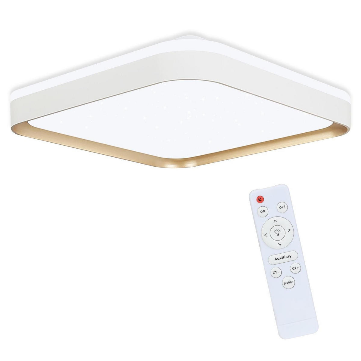 LED-DECKENLEUCHTE Artemis 30/30/6cm - Weiß, Kunststoff (30/30/6cm) - ZMH