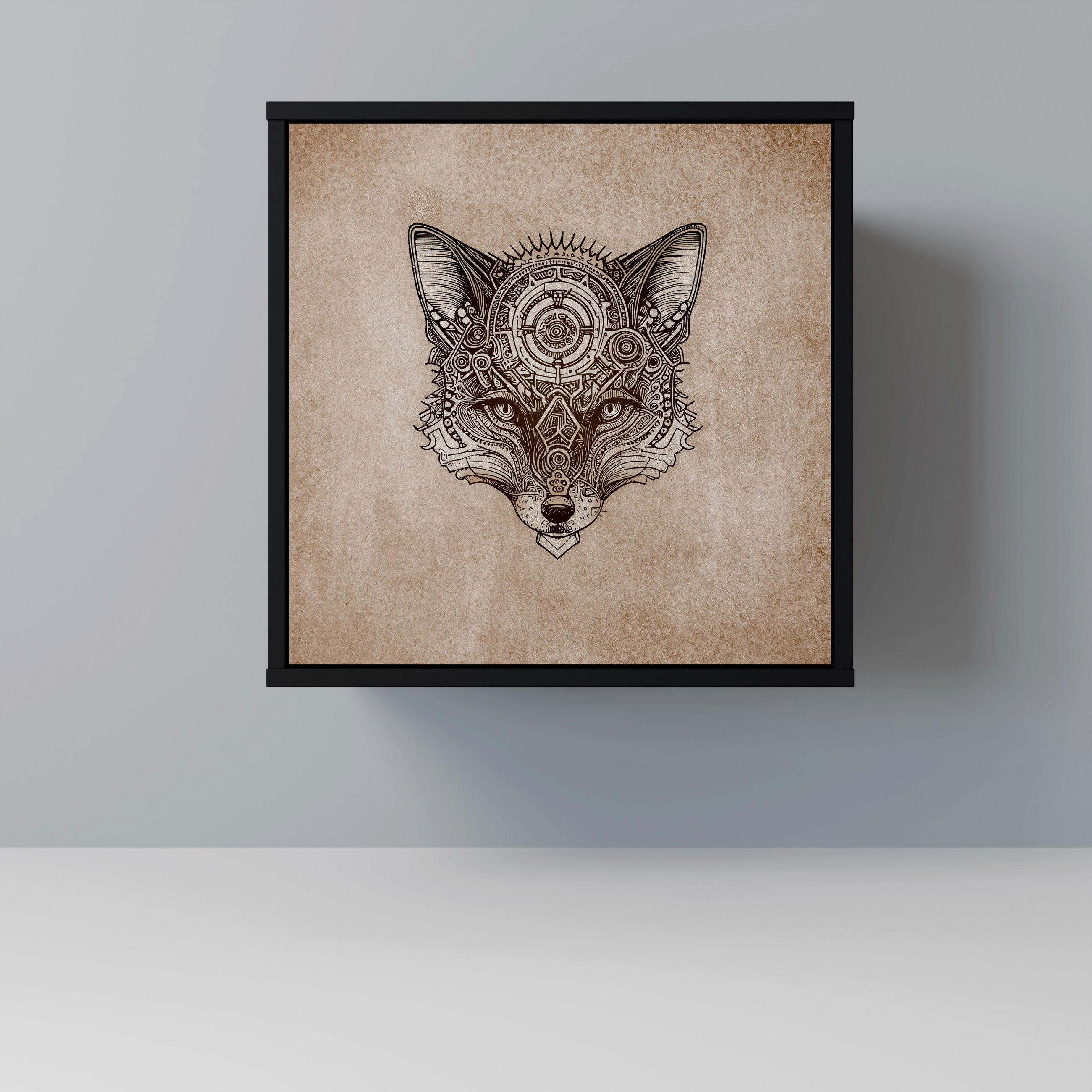 SpaceRebels Sideboard Schwarz 57.5x57.5x42 cm