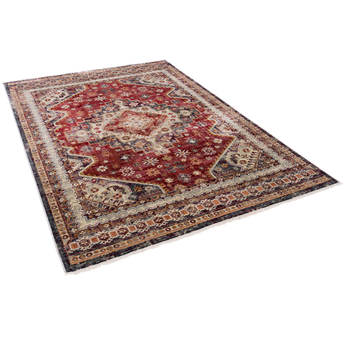 ORIENT VINTAGE TEPPICH NAVIRA - Rot, Textil (120/175cm) - Pergamon