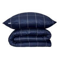 BETTWÄSCHESET Josh - Baumwollsatin - 2-teilig - 135 x 200 cm - Dunkelblau - Dunkelblau, Textil (135/200cm) - SCHIESSER