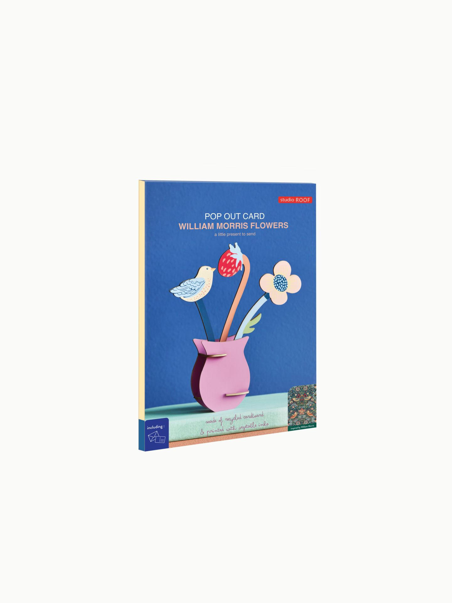 DEKOFIGUR Verspielte Blüte 4/14.5 cm - Multicolor, Wellpappe (4/14.5/13cm) - KUNSTLOFT