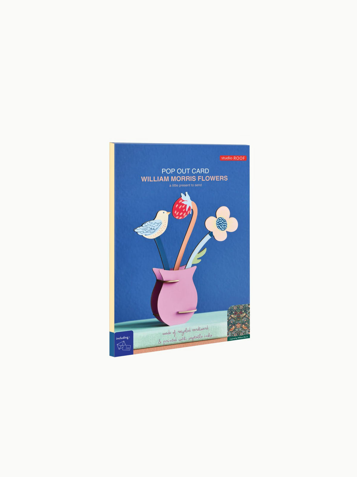 DEKOFIGUR Verspielte Blüte 4/14.5 cm - Multicolor, Wellpappe (4/14.5/13cm) - KUNSTLOFT