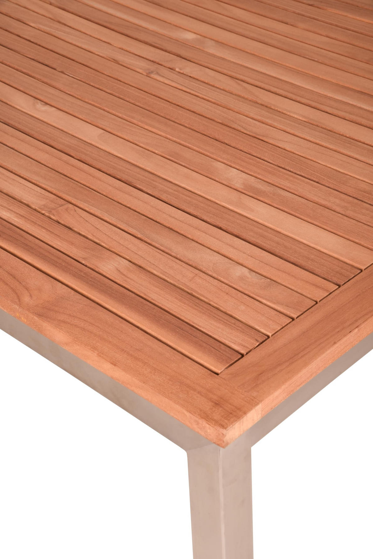 GARTENTISCH Elsa Terrassentisch - Silberfarben, Holz (180/90/75cm) - DELUKE